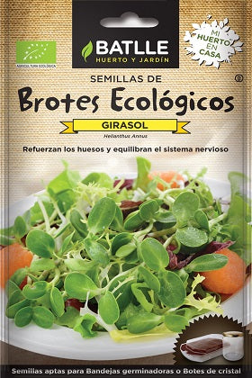 Brotes ecológicos de Girasol - Semillas germinados - Batlle