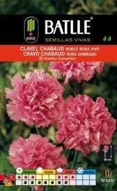 Clavel Chabaud rosa vivo - Dianthus caryophyllus - Semillas - Batlle - El Nou Garden