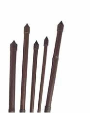 Tutores de bambú plastificado